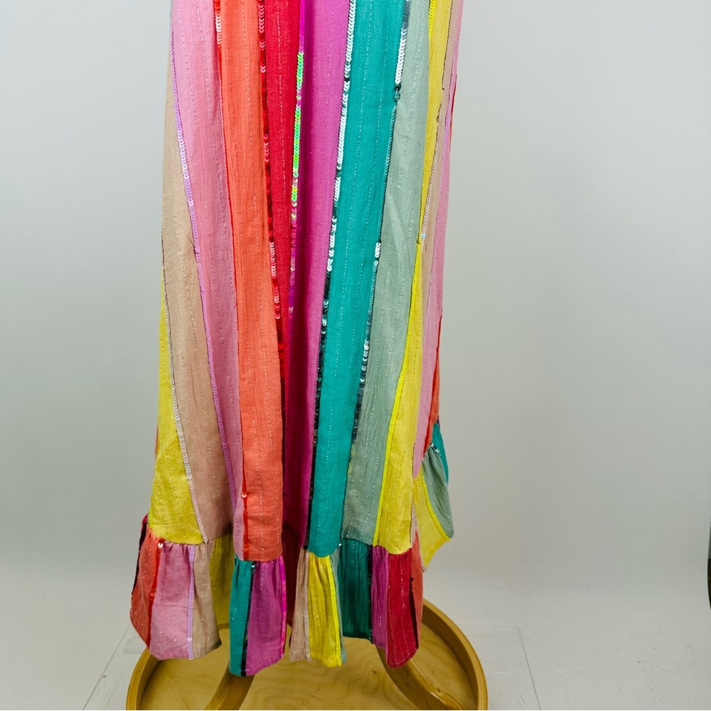 Sundress Deva Multi Stripe Sequin Resort Wear Sum… - image 3
